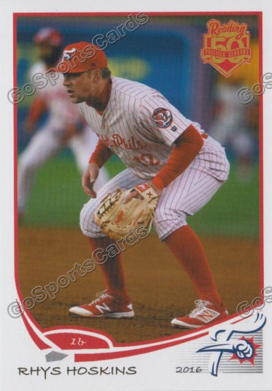2016 Reading Fightin Phils Rhys Hoskins