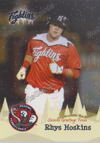 2016 Reading Fightin Phils Holiday Rhys Hoskins