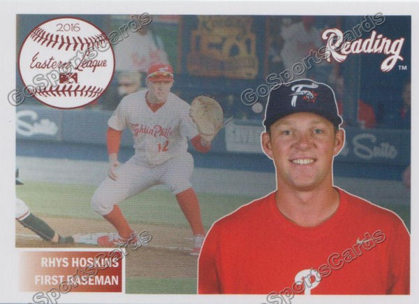 2016 Reading Fightin Phils Top Prospect 11 Rhys Hoskins