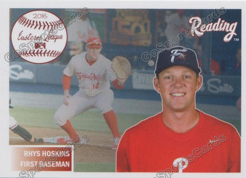 2016 Reading Fightin Phils Top Prospect 11 Rhys Hoskins