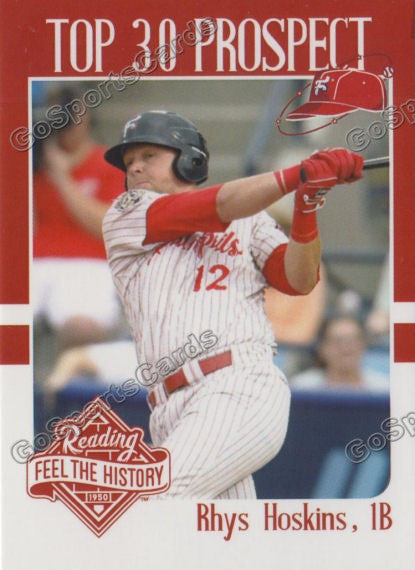 2017 Reading Fightin Phils Top 30 Prospects Rhys Hoskins