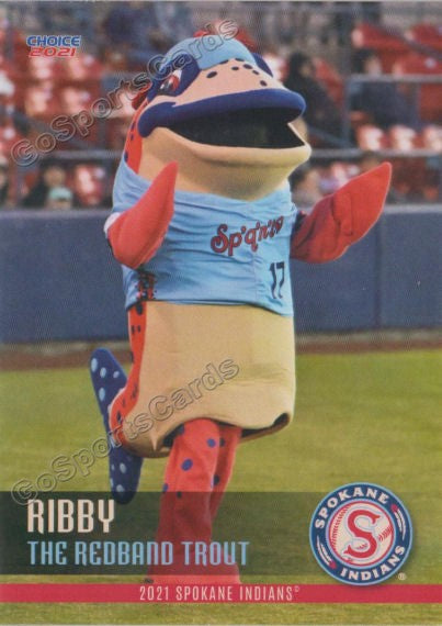 2021 Spokane Indians Ribby Mascot