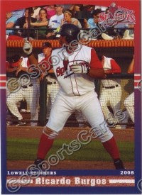 2008 Lowell Spinners Ricardo Burgos