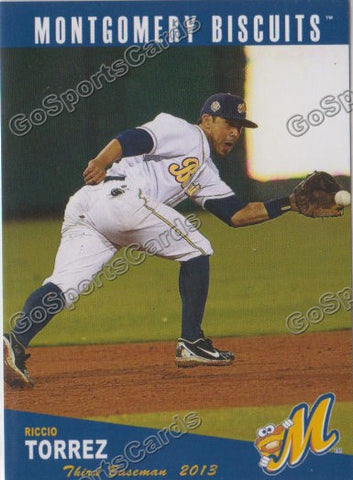 2013 Montgomery Biscuits Riccio Torrez