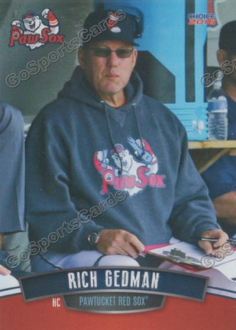 2016 Pawtucket Red Sox Rich Gedman