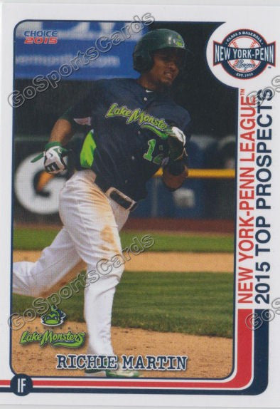 2015 New York Penn League Top Prospect NYPL Richie Martin