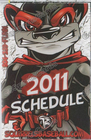 2011 Richmond Flying Squirrels Pocket Schedule