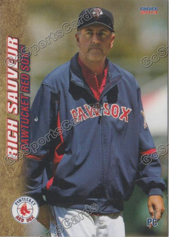 2013 Pawtucket Red Sox Rich Sauveur