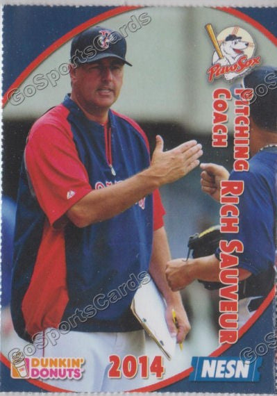2014 Pawtucket Red Sox SGA Dunkin Donuts Rich Sauveur