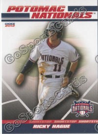 2012 Potomac Nationals Rick Ricky Hague