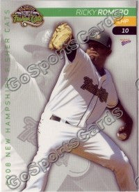 2008 New Hampshire Fisher Cats Ricky Romero