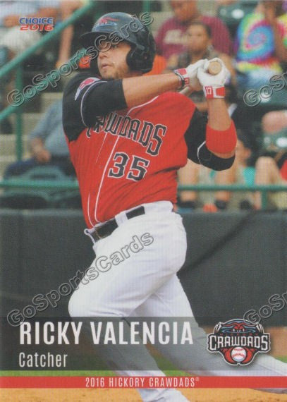 2016 Hickory Crawdads 2nd Ricky Valencia