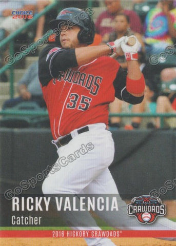 2016 Hickory Crawdads 2nd Ricky Valencia