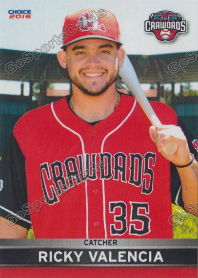 2016 Hickory Crawdads Ricardo Ricky Valencia