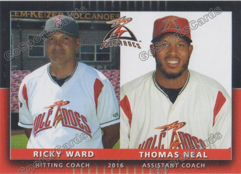 2016 Salem Keizer Volcanoes Ricky Ward Thomas Neal