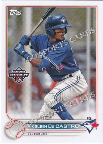 2022 Topps Pro Debut Rikelbin De Castro PD-53