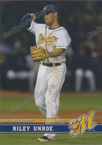 2017 Montgomery Biscuits Riley Unroe