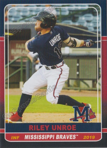 2019 Mississippi Braves Riley Unroe