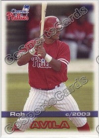 2003 Clearwater Phillies Rob Avila
