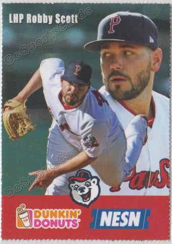2018 Pawtucket Red Sox Dunkin Donuts SGA Robby Scott