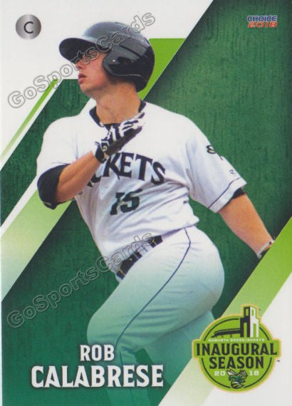 2018 Augusta GreenJackets Rob Calabrese