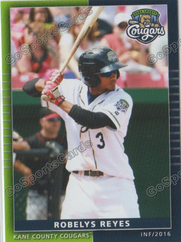 2016 Kane County Cougars Robelys Reyes