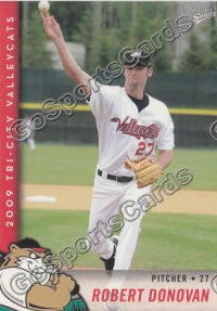 2009 Tri City ValleyCats Robert Robby Donovan