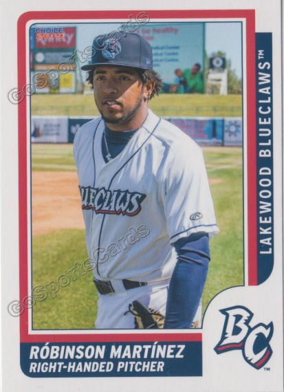 2019 Lakewood BlueClaws Robinson Martinez