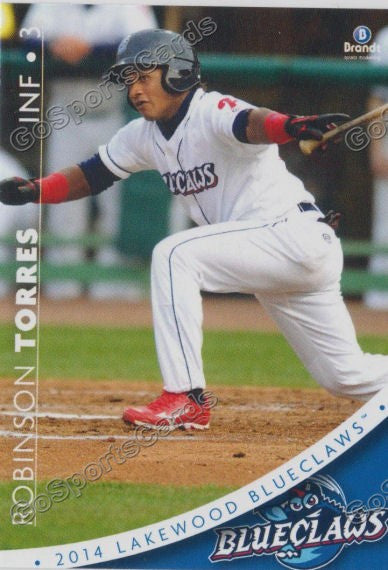 2014 Lakewood BlueClaws Robinson Torres