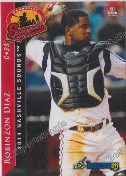 2014 Nashville Sounds Robinzon Diaz