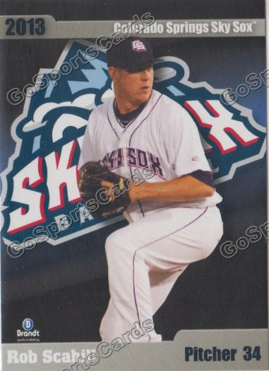 2013 Colorado Springs Sky Sox Rob Scahill