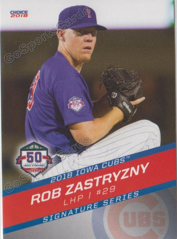 2018 Iowa Cubs Rob Zastryzny