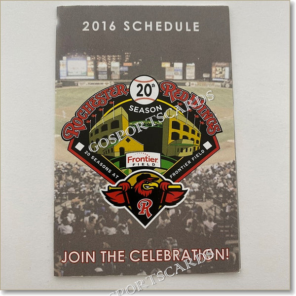 2016 Rochester Red Wings Pocket Schedule