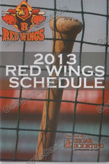 2013 Rochester Red Wings Pocket Schedule