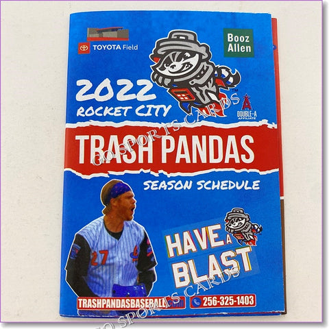 2022 Rocket City Trash Pandas Pocket Schedule (David MacKinnon)