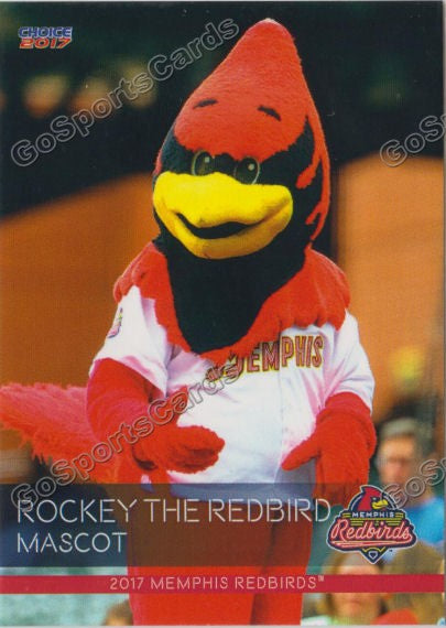 2017 Memphis Redbirds Rockey The Redbird Mascot – Go Sports Cards