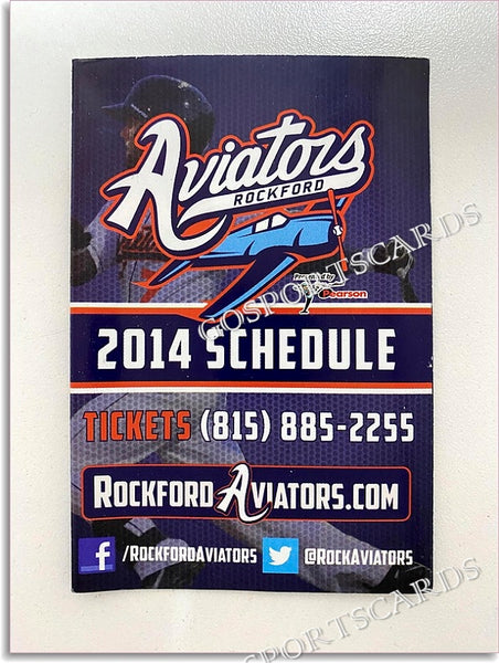2014 Rockford Aviators Pocket Schedule
