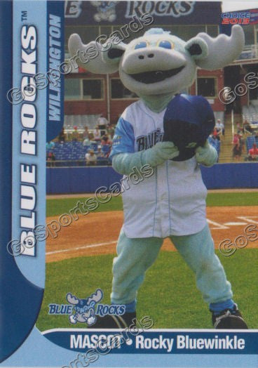 2013 Wilmington Blue Rocks Rocky Bluewinkle