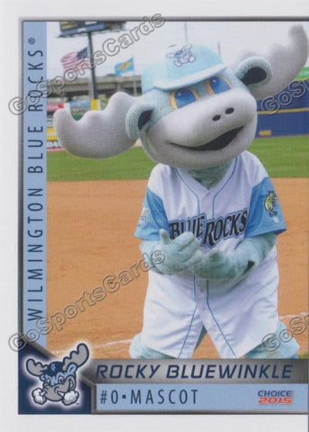 2015 Wilmington Blue Rocks Rocky Bluewinkle Mascot
