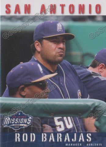 2015 San Antonio Missions Rod Barajas