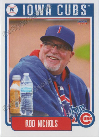 2019 Iowa Cubs Rod Nichols