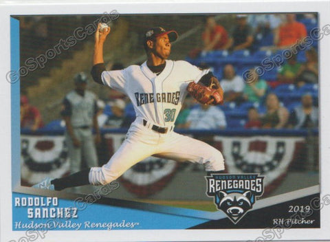 2019 Hudson Valley Renegades Rodolfo Sanchez