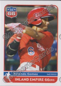 2012 Inland Empire 66ers Rolando Gomez