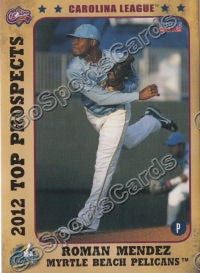 2012 Carolina League Top Prospects Roman Mendez