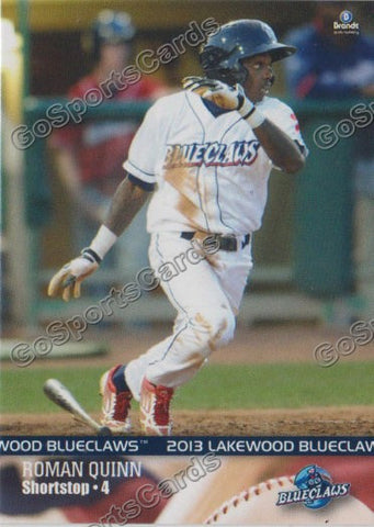 2013 Lakewood BlueClaws Roman Quinn
