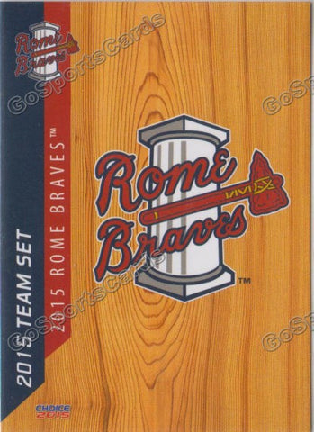 2015 Rome Braves Header Checklist