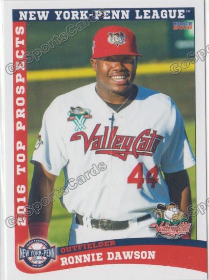2016 New York Penn League Top Prospect NYPL Ronnie Dawson
