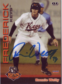 Ron Ronnie Welty 2010 Frederick Keys (Autograph)