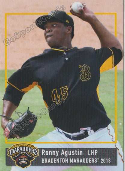 2018 Bradenton Marauders Ronny Agustin