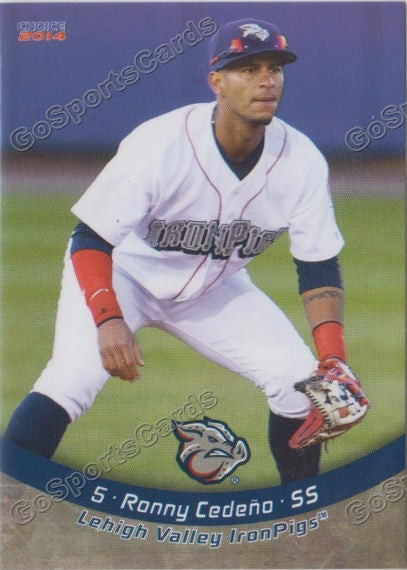2014 Lehigh Valley IronPigs Ronny Cedeno
